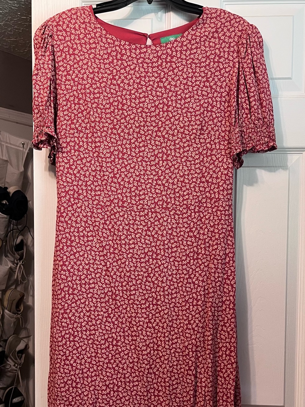 Women’s Red Floral Midi Dress